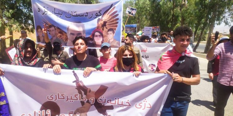 Başûrê Kurdistan’lı gençler işgal saldırılarına karşı Behdînan’a yürüyor
