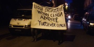 Yurtsever gençlikten işgale karşı yürüyüş