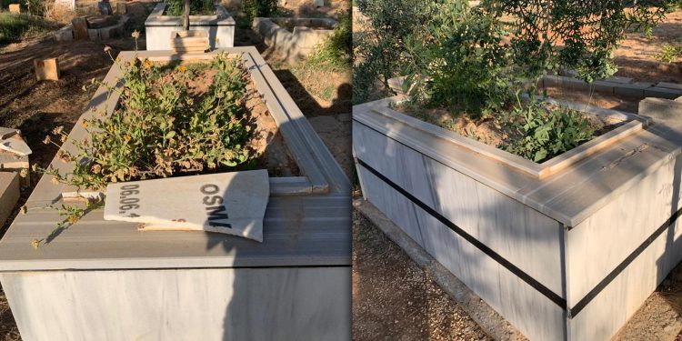 DAİŞ’in katlettiği Osman Çiçek ve Kasım Deprem’in mezarına saldırdılar