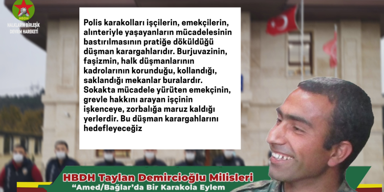 HBDH: “Amed Bağlar’da Bir Karakola Eylem Düzenledik”