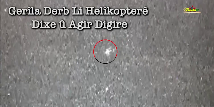 Gerîla TV düşürülen helikopterin görüntüsünü yayınladı