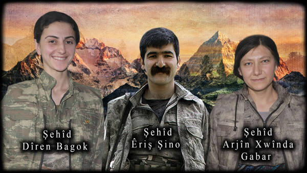 HPG Mêrdîn’de şehit düşen 3 gerillanın kimliklerini açıkladı