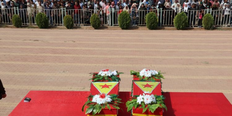 YPG Komutanları son yolculuğuna uğurlandı