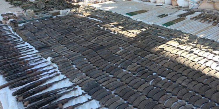 QSD, DAİŞ’e ait en büyük silah depolarından birini ele geçirdi