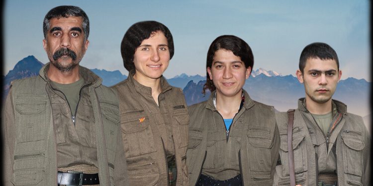 HPG şehadete ulaşan dört gerillanın kimlik bilgilerini paylaştı