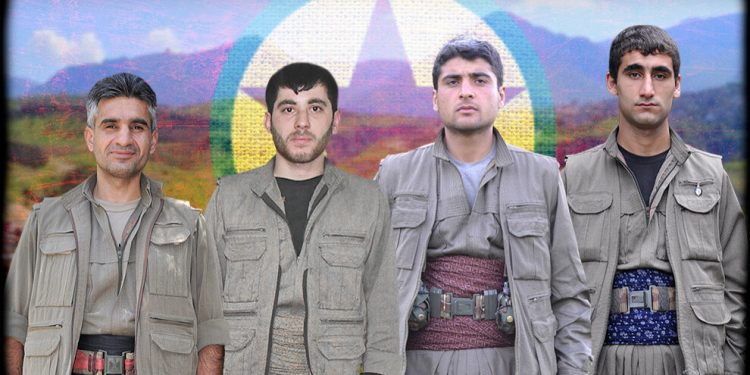 HPG Zap’ta şehit düşen dört gerillanın kimlik bilgilerini açıkladı