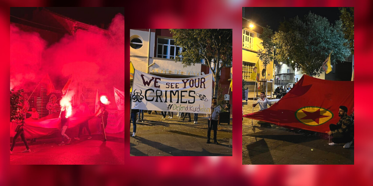 Marsilya’da meşaleli eylem