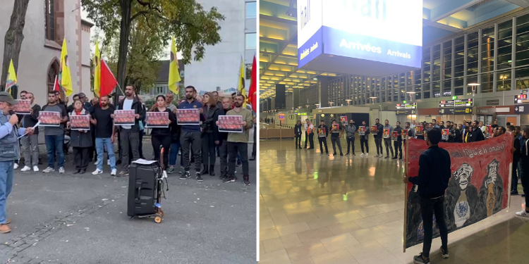 TCŞ öncülüğünde Marsilya ve Basel’de kimyasal silah kullanımına karşı eylem