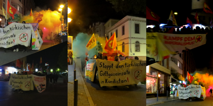 Kürt ve enternasyonal gençler Frankfurt’ta kimyasala karşı eylemdeydi