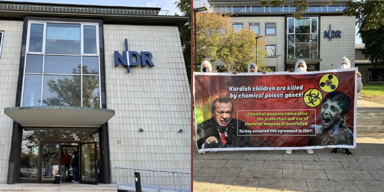 Hannover’de NDR kanalı binasında sivil itaatsizlik eylemi