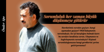 Sorumluluk her zaman büyük düşünmeye götürür
