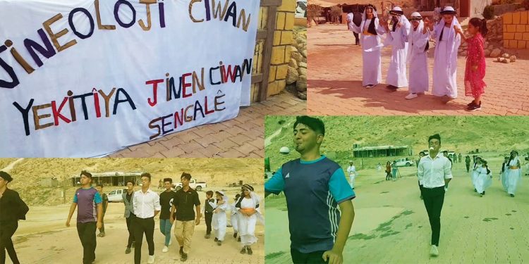 Şengal gençliği ve genç kadınları kültür ve sanat festivalinde