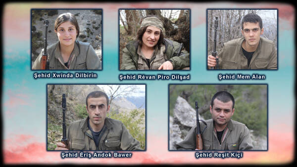 HPG Şehit düşen 5 gerillanın kimlik bilgilerini açıkladı