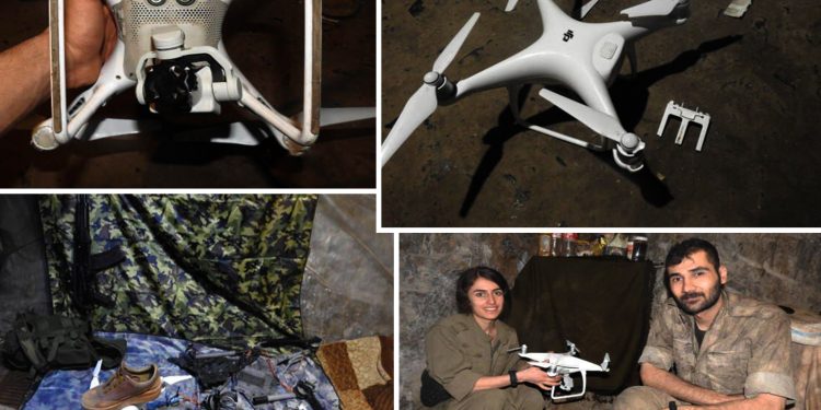 Gerillalar işgalci TC devletinin dronlarını böyle ele geçiriyor