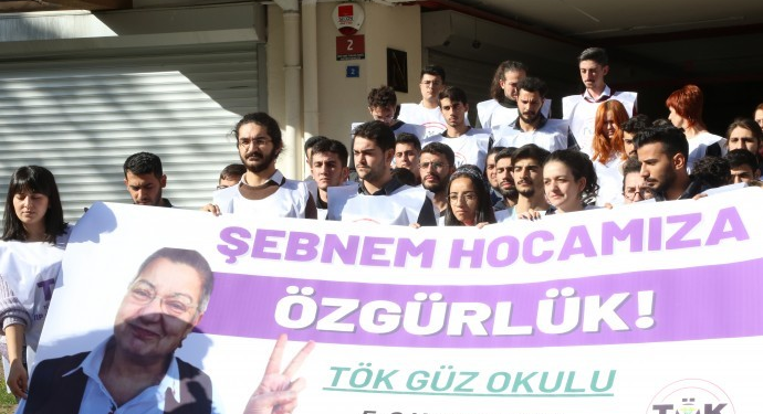Tıp öğrencileri Şebnem Korur Fincancı için açıklama gerçekleştirdi