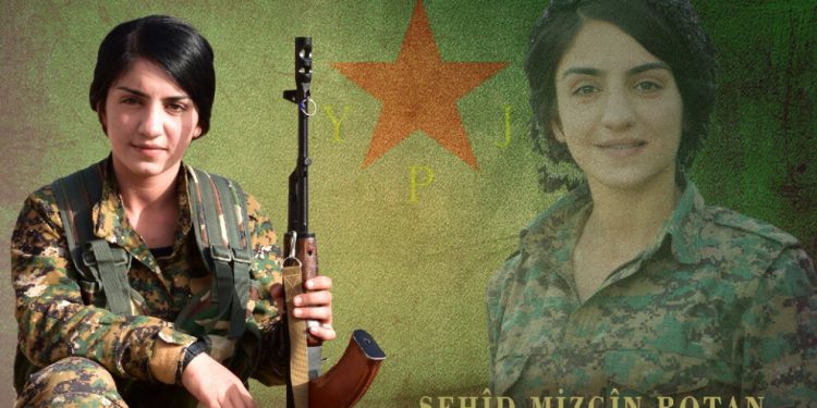YPJ Genel Komutanlığı, Mizgin Botan isimli savaşçının şehit düştüğünü açıkladı
