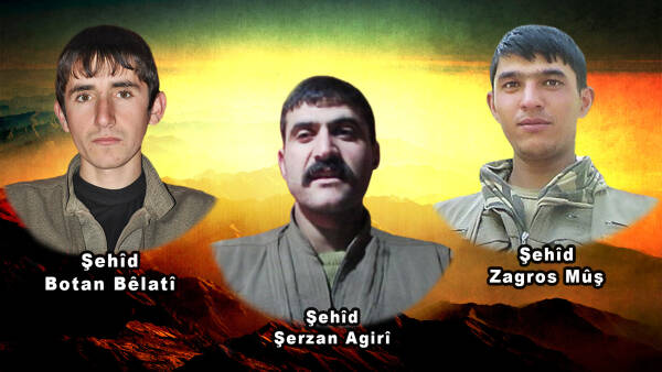 HPG 2016 yılında şehadete ulaşan üç gerillanın kimliklerini açıkladı Şehit