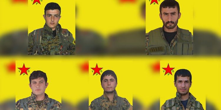 YPG şehit düşen 5 savaşçının kimliğini açıkladı