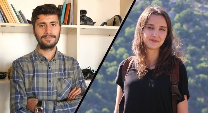 Gazeteciler enkazı görüntüledikleri için gözaltına alındı