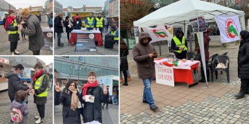 Avrupa’da kadınlar ve gençler, Kurdistan’daki depremzedeler için sokaklara çıktı