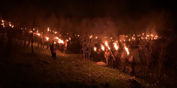 Qendil’de kutlamalar akşamdan başladı