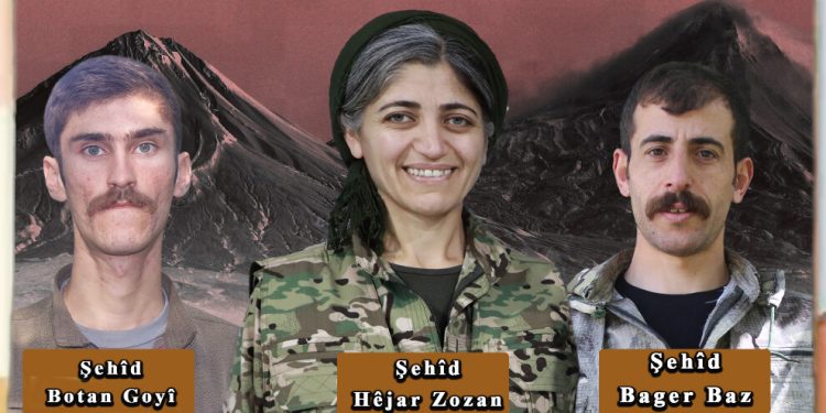 Şehit 3 gerillanın kimlikleri açıklandı