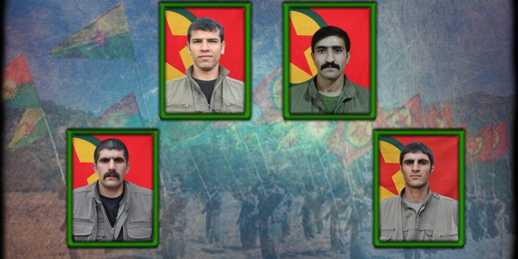 HPG şehit düşen 4 gerillanın kimlik bilgilerini açıkladı
