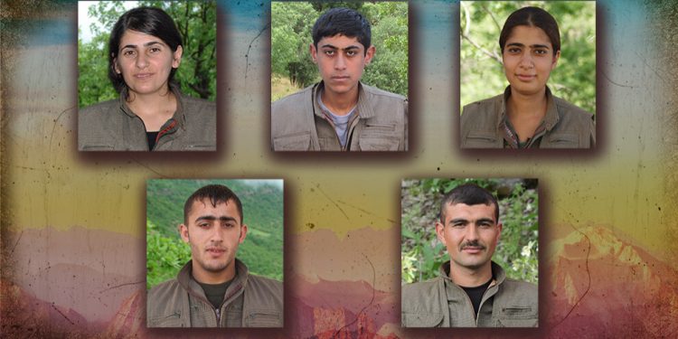 HPG şehit düşen 5 gerillayı andı
