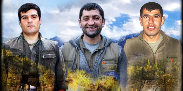 HPG şehit düşen 3 gerillayı saygıyla andı