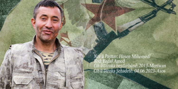 YRK hava saldırısında şehit düşen gerillanın kimlik bilgisini açıkladı