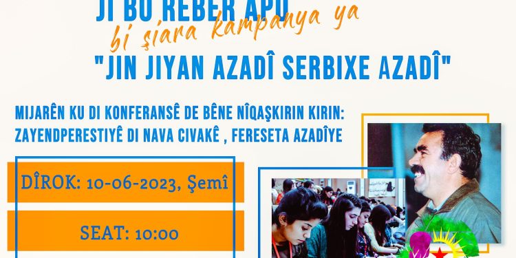 Genç kadınlardan Önder Apo için konferans