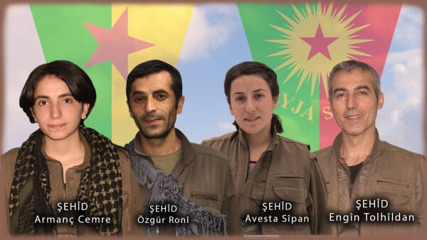 HPG şehit 4 gerillayı saygıyla andı