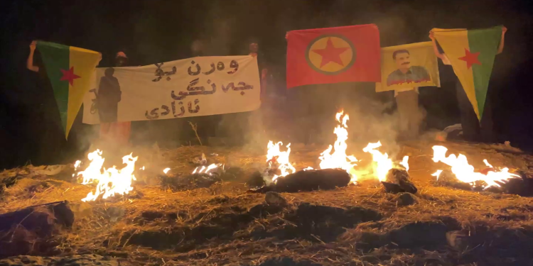 Gencani Welatparêz ve Jinanî Gencî Têkoşer, Ranya’da 15 Ağustos kutlaması gerçekleştirdi