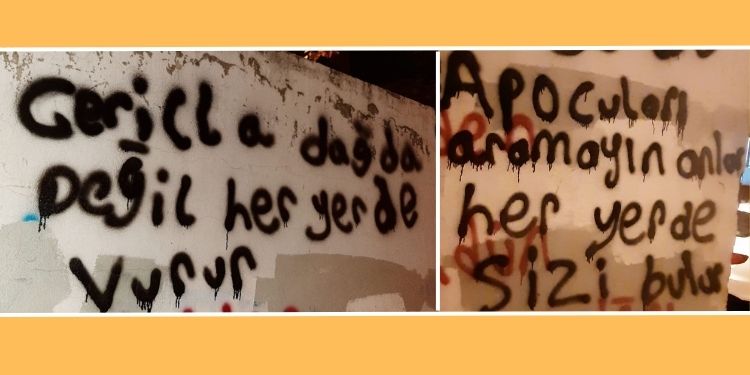 Jinên Tolhildêr İnisiyatifinden İstanbul Ümraniye’de yazılama eylemi