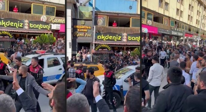 Kadınları taciz eden uzman çavuşlara Van halkından büyük tepki