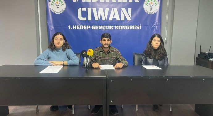 HEDEP Gençlik Meclisi ‘Vejînek ciwan’ şiarıyla kongreye gidiyor