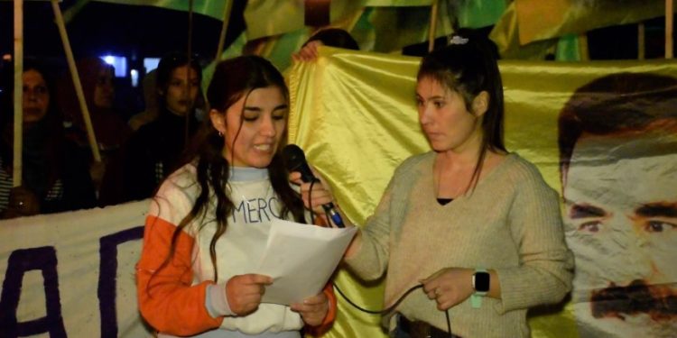 Dirbesiye’li genç kadınlar Önder Apo için alanlardaydı