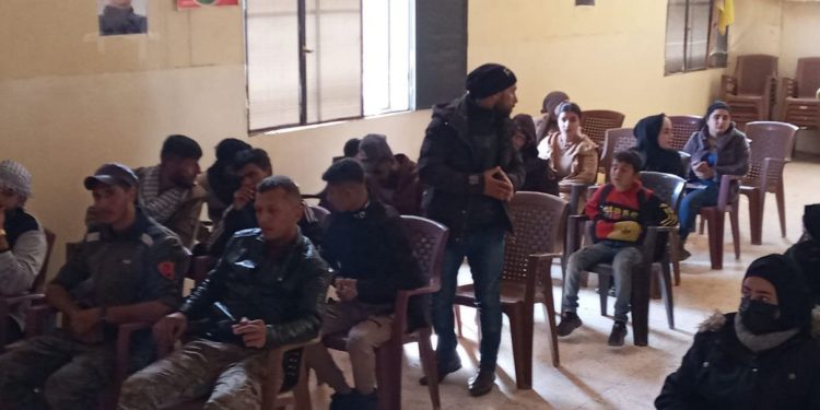 PYD gençleri Til Birak’ta kadına yönelik şiddete karşı seminer düzenledi