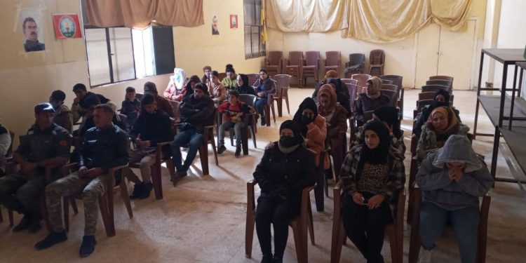 PYD gençleri Til Birak’ta kadına yönelik şiddete karşı seminer düzenledi