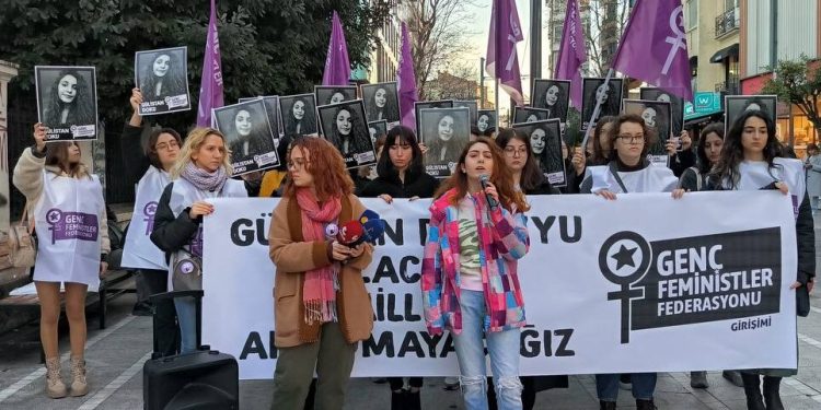 Genç Feministler Federasyonu, Gülistan Doku için Kadıköy’de eylemdeydi