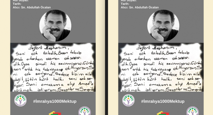 Dem Parti Gençlik Meclisi’nden ‘İmralı’ya 1000 Mektup’ kampanyası