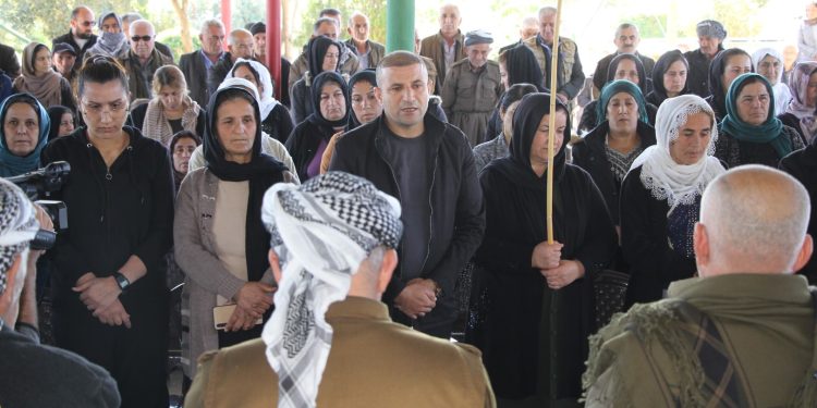 Şehit Sara ve Bişeng için Mexmur’da taziye çadırı açıldı