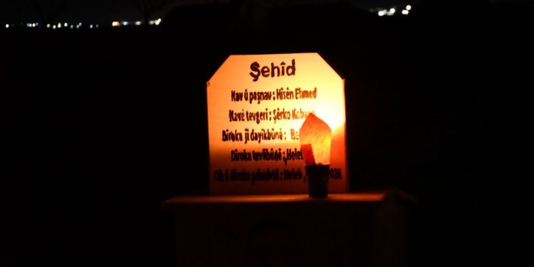 Halep’de gençler, Şehit Sara ve Şehit Bişeng’i andı