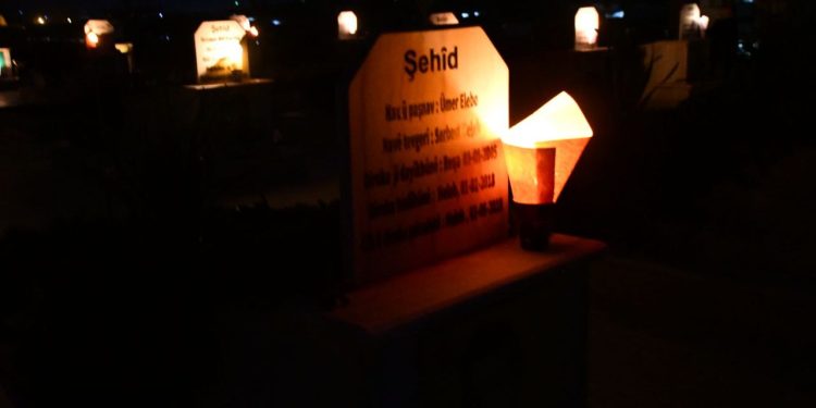 Halep’de gençler, Şehit Sara ve Şehit Bişeng’i andı