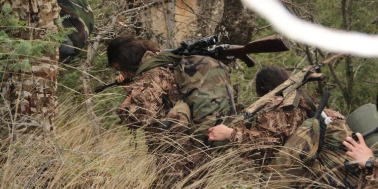 Gerilla ile işgalciler arasında şiddetli çatışma