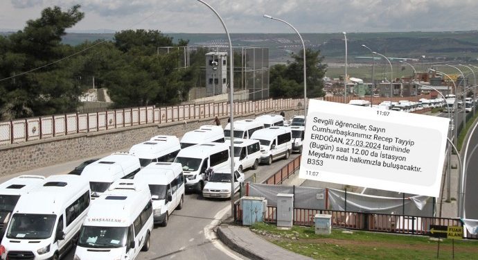 Öğrenciler Erdoğan’ın mitingine taşındı