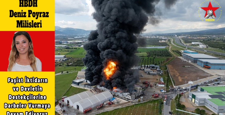 HBDH milislerinden İzmir’de bir depoya sabotaj eylemi