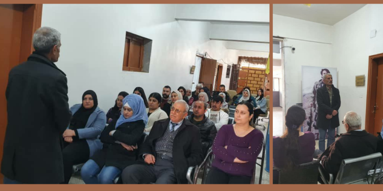 Qamışlo’da Yekitiya Jinên Ciwan, 4 Nisan’a ilişkin seminer verdi