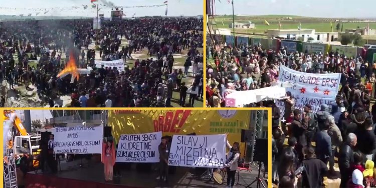 Şehba ve Riha Newrozlarında gerillalar selamlandı