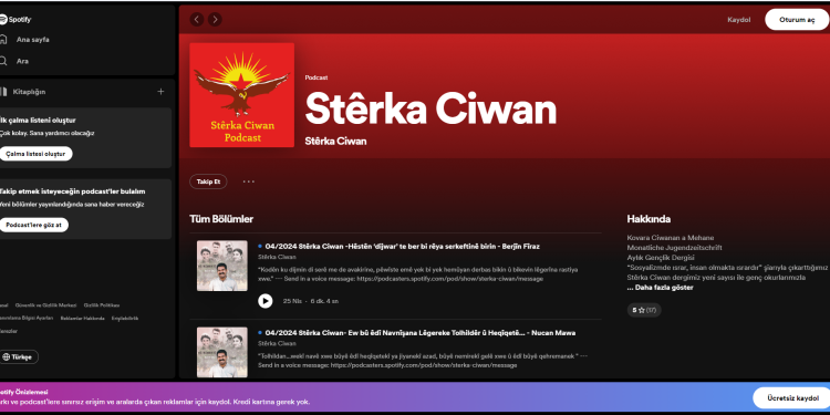 Stêrka Ciwan Dergisinin Nisan ayı 251. sayısı Spotify’da